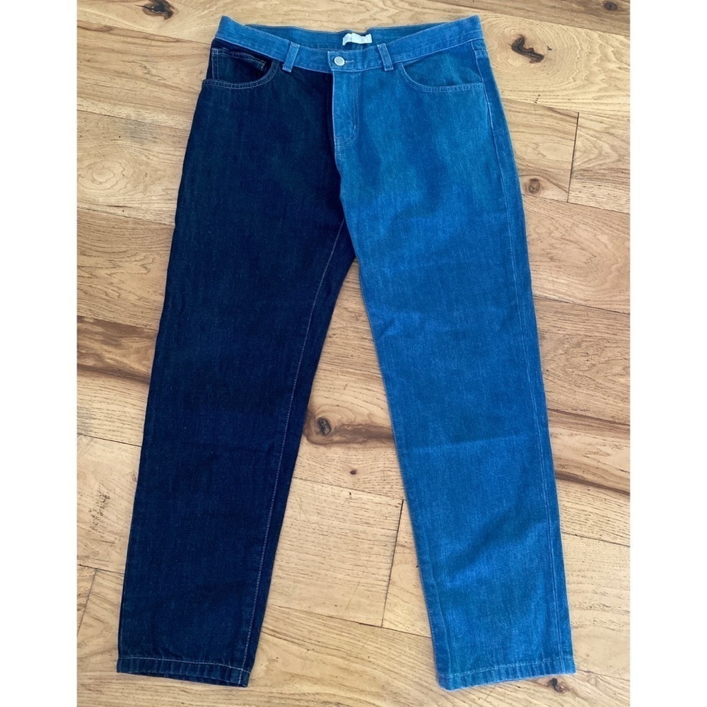 Euc Asos Splice Colorblock Patchwork Two Tones Hi… - image 2